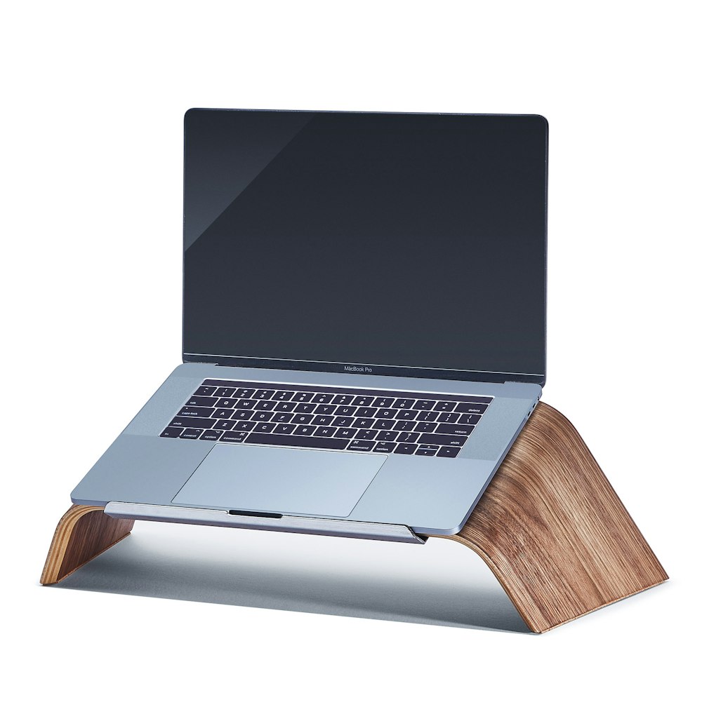 Wooden laptop stand