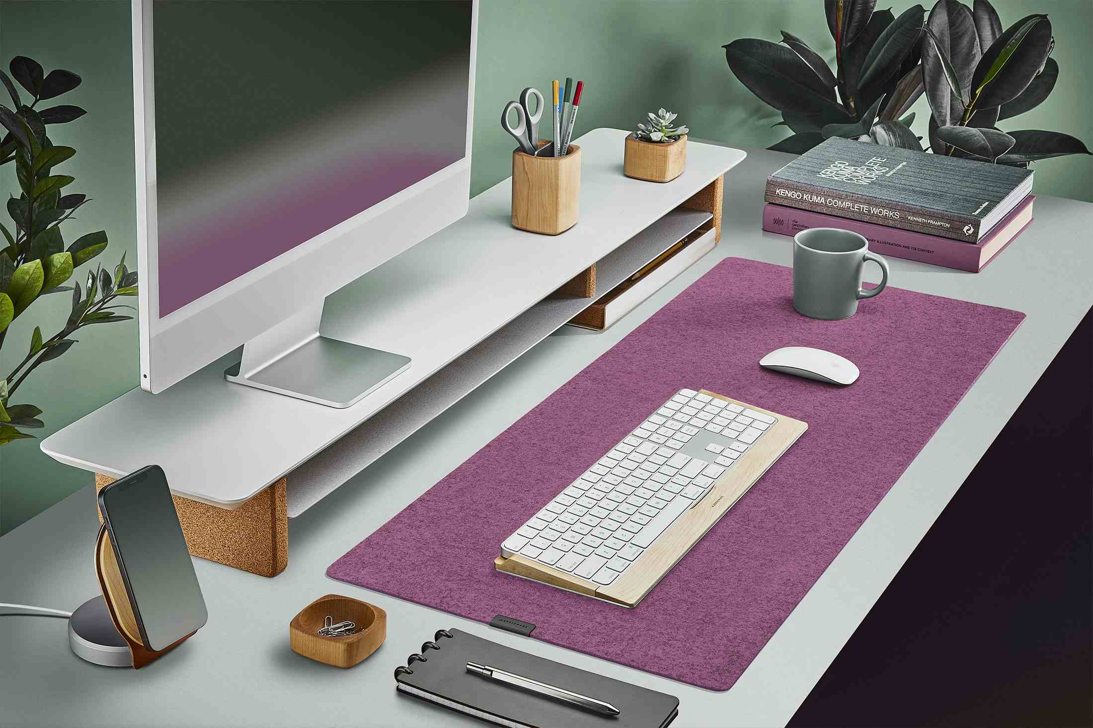 Computer Desk Merino Wool Felt Desk Pad Desk Mat Protector Pad